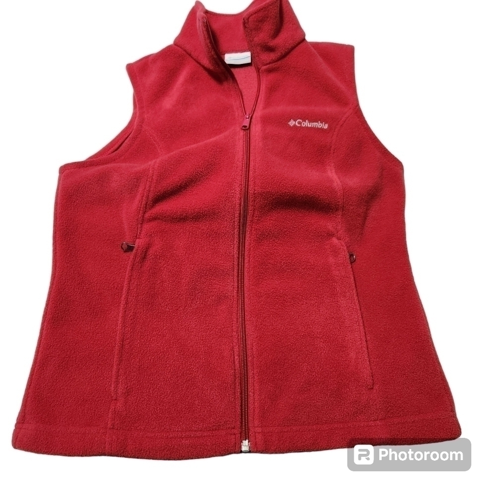 Columbia Fleece Vest Women's, Red sz S